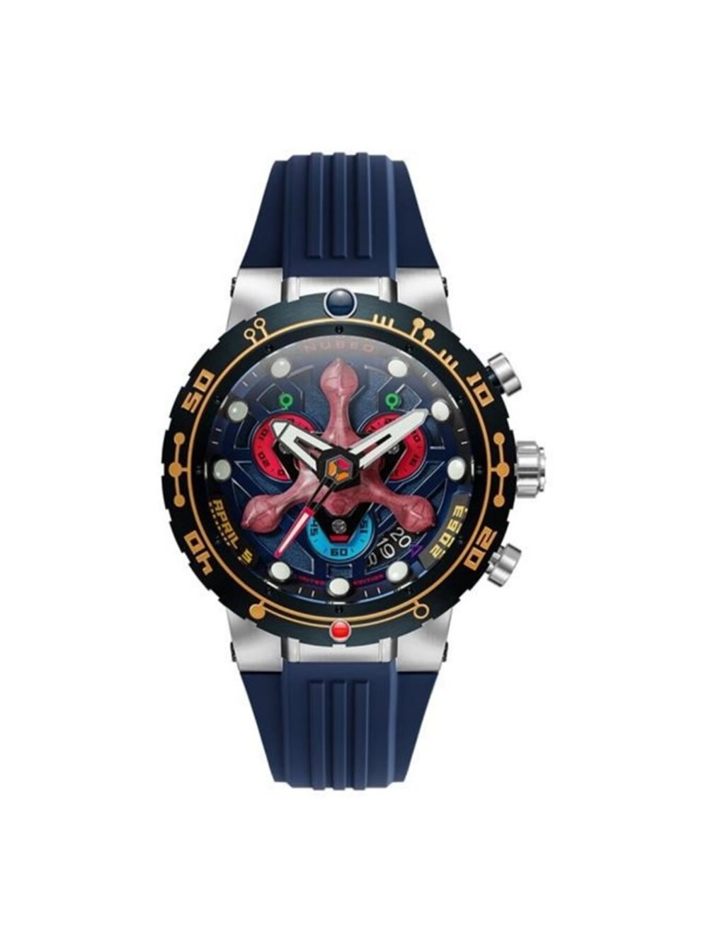 NWT Nubeo Opportunity Chronograph Blue Dial Men's Watch